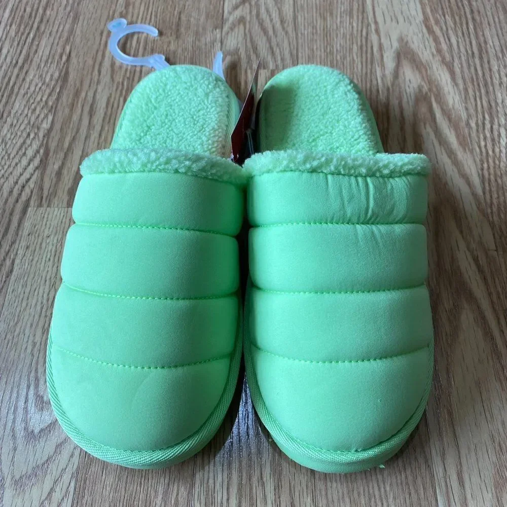 Wondershop Charlie Puffer Slide Slippers Lime Green
